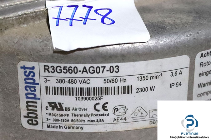 ebmpapst-R3G560-AG07-03-centrifugal-fan-(Used)-2