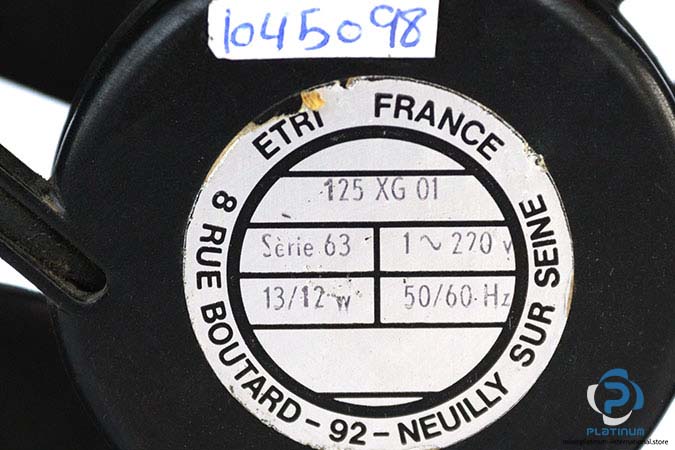 france-etri-125GX01-axial-fan-used-1