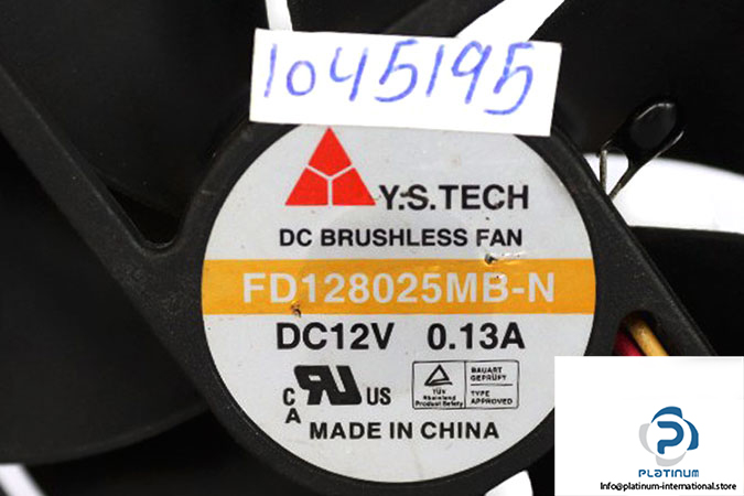 y.s.tech-FD128025MB-N-axial-fan-Used-1