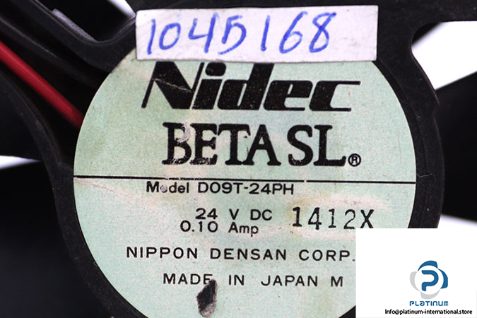 nidec-D09T-24PH-axial-fan-used-1