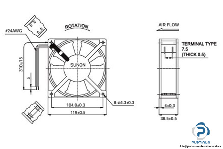 sunon-DP201A-axial-fan-used-2