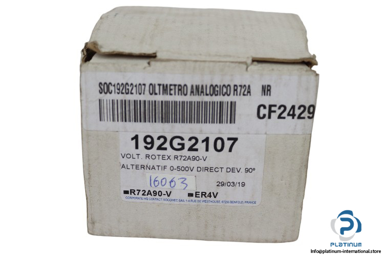 socomec-ROTEX-R72A90-V-analog-volt-meter-(New)-1