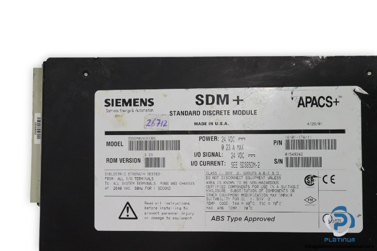 siemens-39SDM024DCCBN-standard-discrete-module-(used)-3