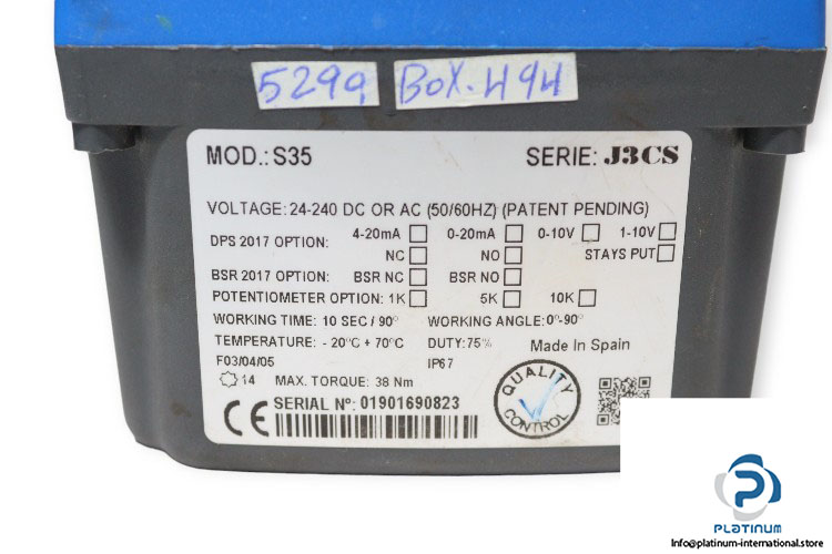 genebre-S35-electric-actuator-(used)-2