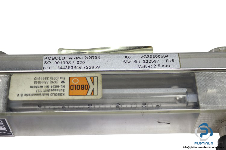 kobold-KDG-1237RV000-variable-area-flow-meter-(New)-3