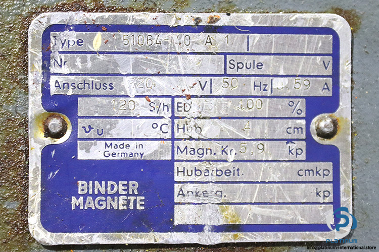 binder-51064.40-a1-industrial-solenoid-actuator(used)-1