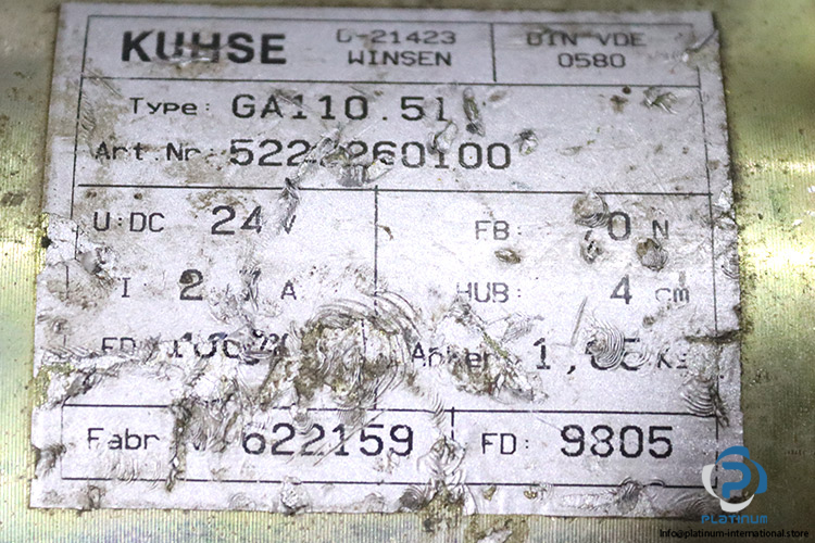 kuhse-ga-110.51-industrial-linear-actuator(used)-1