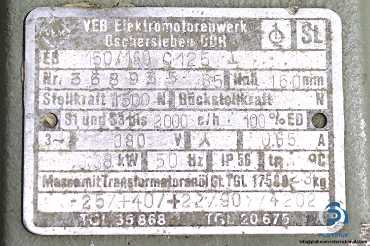 veb-EB-150-160-C125-electro-hydraulic-thruster(used)-2