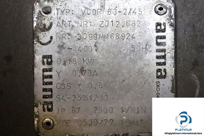 auma-sar-07-5-F10-lever-actuator-used_5
