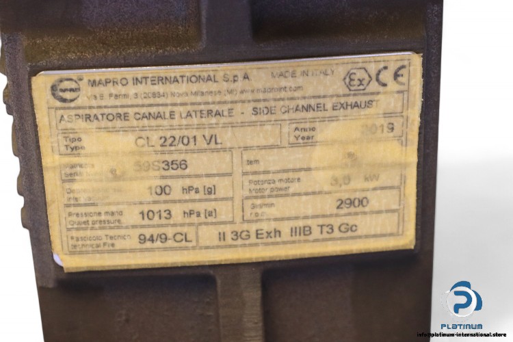 mapro-CL22-01VL-side-channel-blower(used)-2