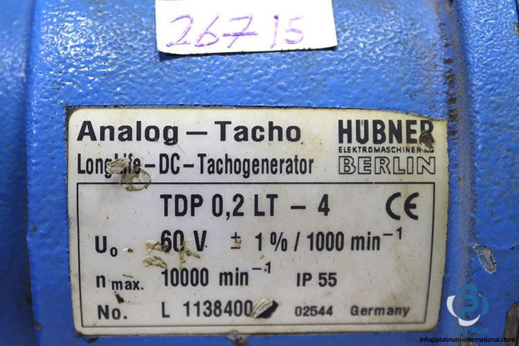 hubner-TDP-0.2-LT-4-tachogenerator-(used)-1