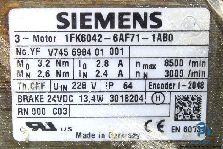 siemens-1FK6042-6AF71-1AB0-synchronous-motor-(used)-2
