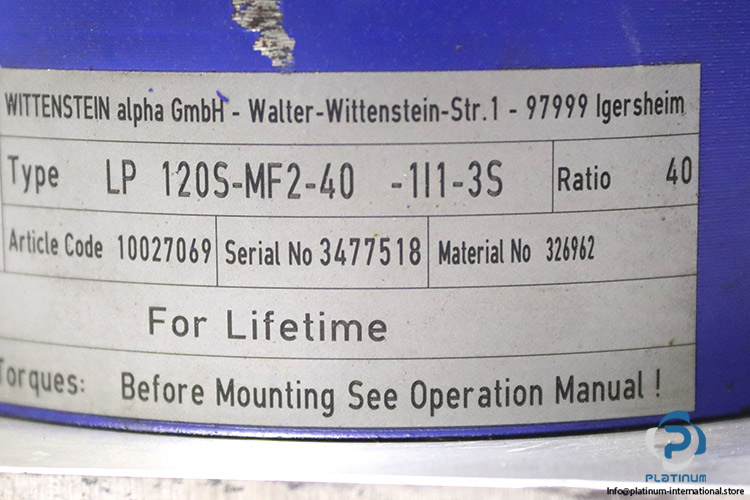 wittenstein-alpha-LP-120S-MF2-40-1I1-3S-planetary-gearbox-(used)-4