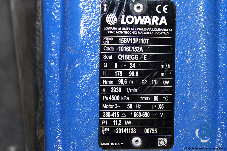 lowara-15SV13P110T-multistage-pump-(used)-4