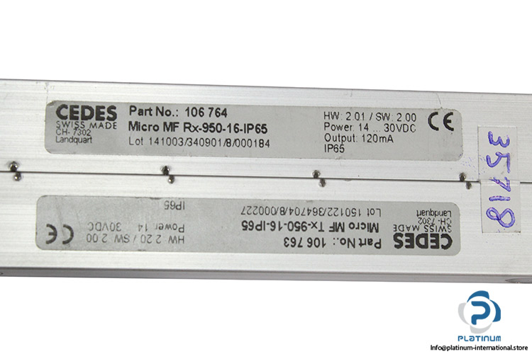 cedes-MicroMFRx-950-16-IP65-MicroMFTx-950-16-IP65-safety-light-curtain-(New)-1