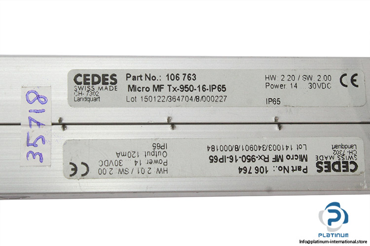 cedes-MicroMFRx-950-16-IP65-MicroMFTx-950-16-IP65-safety-light-curtain-(New)-2