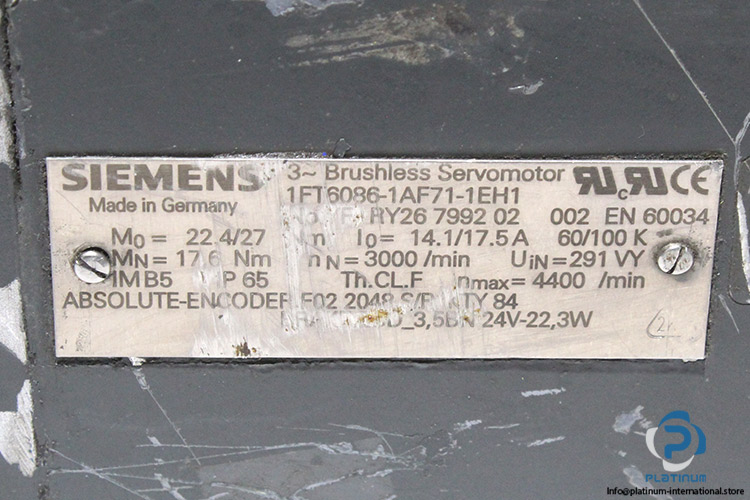 siemens-1FT6086-1AF71-1EH1-291V-synchronous-motor-(used)-4