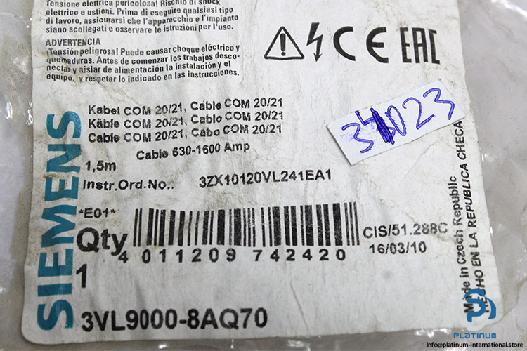 siemens-3VL9000-8AQ70-connecting-cable-(New)-4