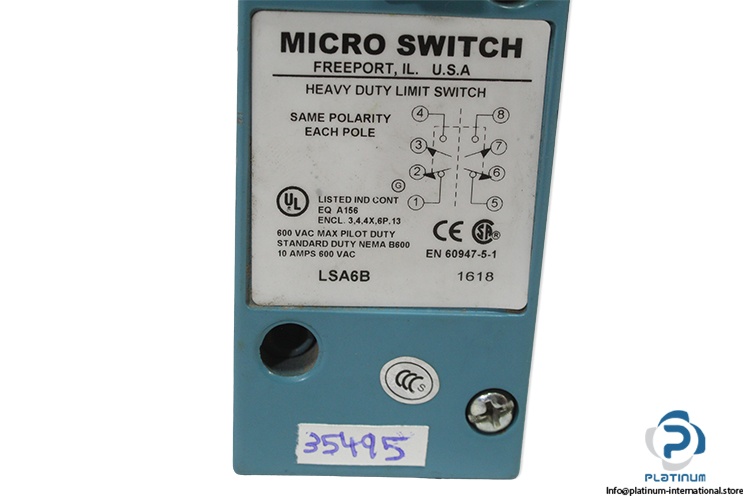 Honeywell-lsa6b-roller-lever-limit-switch(used)-1