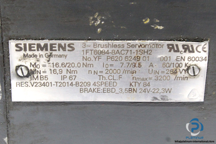 siemens-1FT6084-8AC71-1SH2-brushless-servo-motor-(used)-3