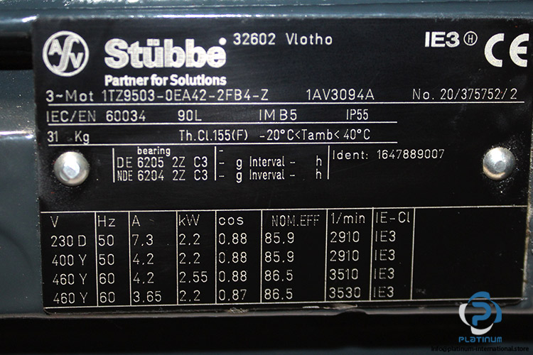 stubbe-1TZ9503-0EA42-2FB4-Z-electric-motor-(new)-2