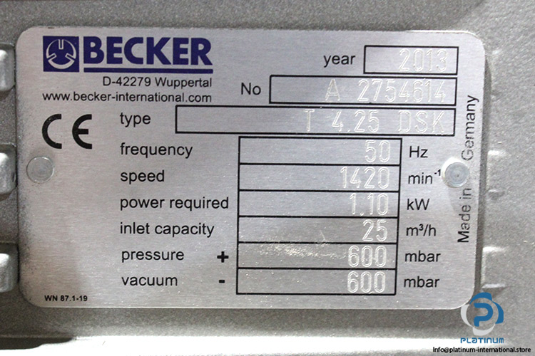 becker-T-4.25-DSK-rotary-vane-pressure_vacuum-pump-(used)-4