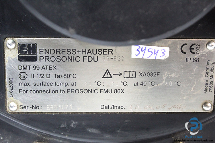 endress-hauser-FDU-85-EG2-ultrasonic-sensor-(Used)-3