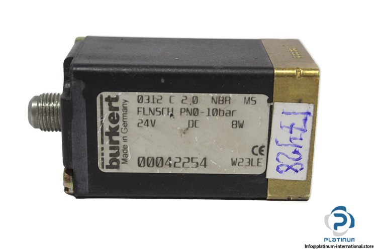 burkert-0312-C-2.0-NBR-MS-FLNSCH-solenoid-coil-(used)-1