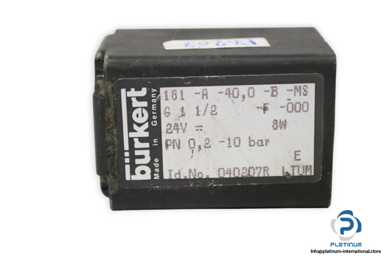 burkert-181-A-40.0-B-MS-G1-1_2-F-000-solenoid-coil-(used)-1