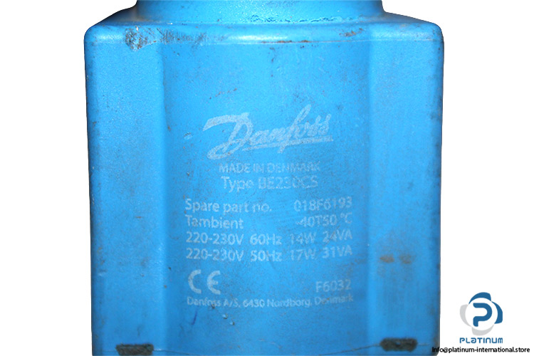 Danfoss-018f6193-14-17-w-electrical-coil(used)-1