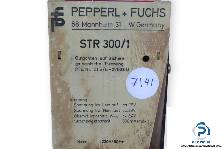 pepperl-fuchs-STR300_1-IIIBE-27033U-power-supply-(used)-2