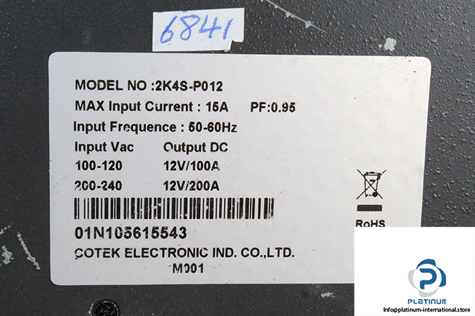 cotek-2K4S-P012-switching-power-supply-(used)-2