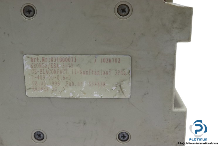 krones-KSA-3-voltage-regulator-(Used)-3