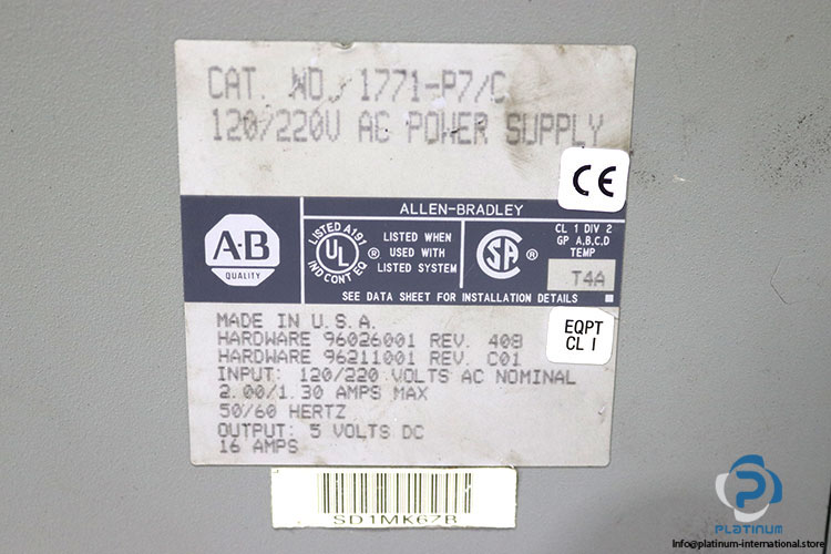 allen-bradley-1771-P7-power-supply-(Used)-4