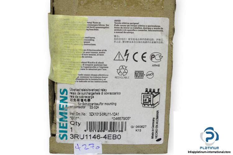 siemens-3ru1146-4eb0-thermal-overload-relaynew-4
