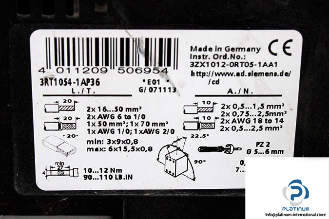 siemens-3RT1054-1AF36-power-contactor-(used)-3