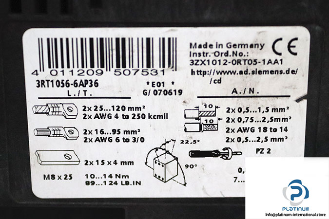 siemens-3RT1056-6AP36-power-contactor-used-3