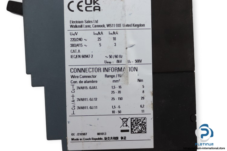 crabtree-7PBVF1160-molded-case-circuit-breaker-(Used)-2