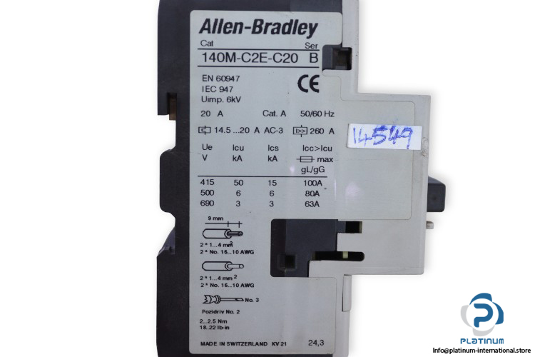 allen-bradley-140M-C2E-C20-motor-protection-circuit-breaker-(Used)-2