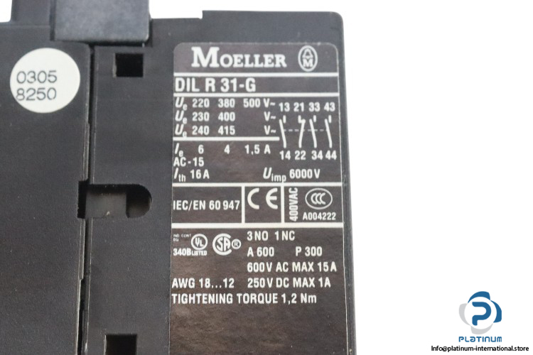 moeller-DILR31-G-contactor-relay-(new)-2