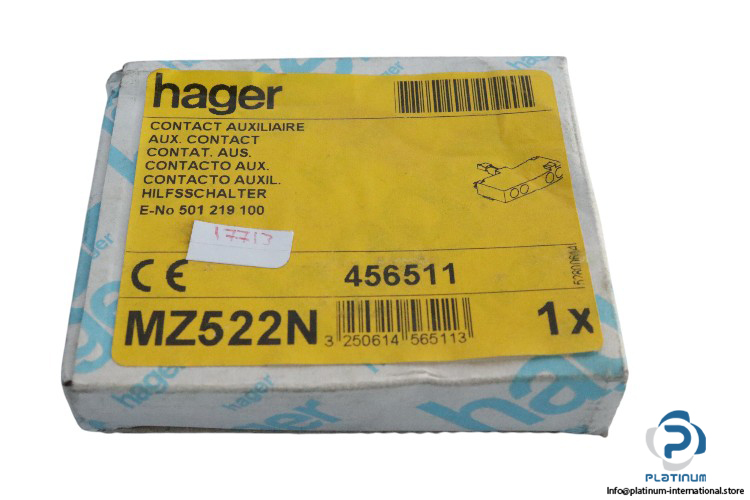 hager-MZ522N-auxiliary-contact-module-(new)-3
