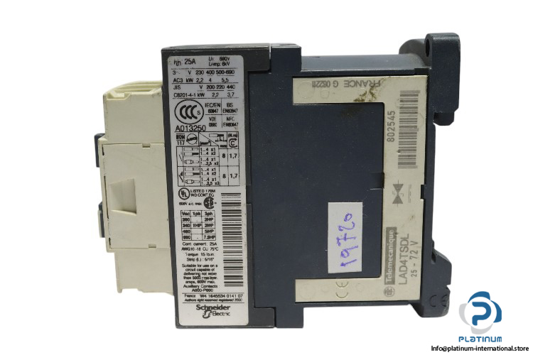 schneider-LC1D09ED-contactor-used-2