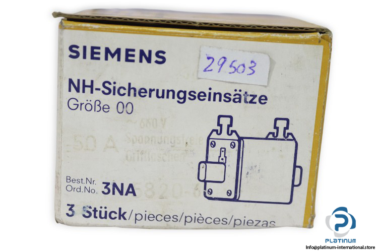 siemens-3NA5-820-6-fuse-link-(New)-3