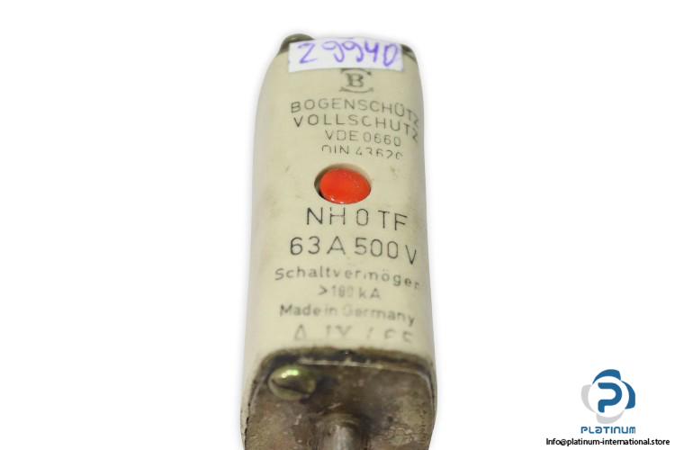 bogenschutz-NH0TF-63a-fuse-link-(Used)-1