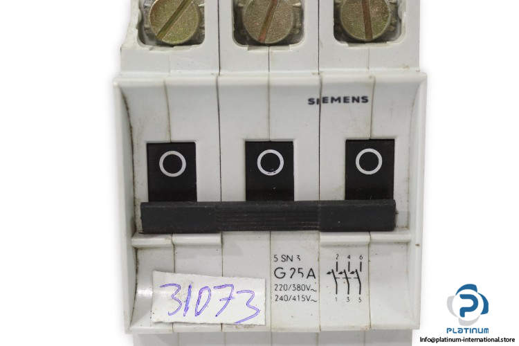 siemens-5SN3-G25A-miniature-circuit-breaker-(Used)-1