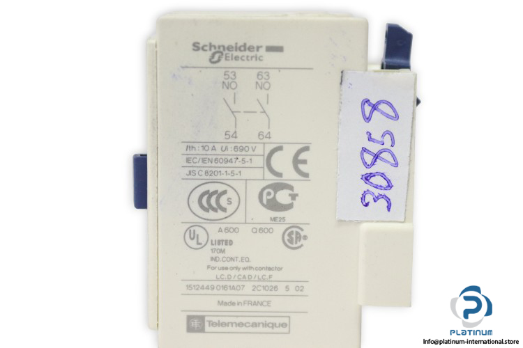 schneider-LADN20-auxiliary-contact-block-(Used)-2