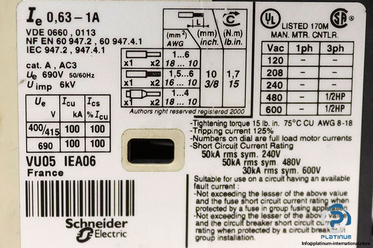 telemecanique-GV2M-05-motor-circuit-breaker-(Used)-2