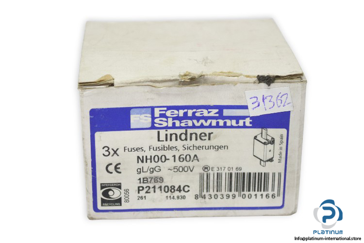 ferraz-shawmut-NH00-GL_GG-160a-fuse-link-(New)-1
