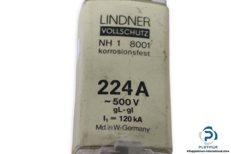 lindner-NH1-8001-gl-gi-224a-120ka-fuse-link-(Used)-1
