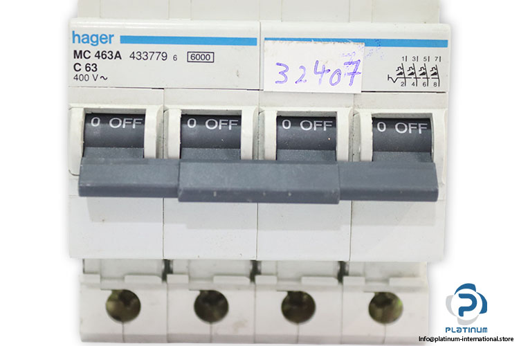 hager-MC463A-circuit-breaker(used)-1